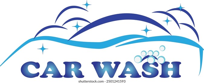 Car wash vector logo design for business