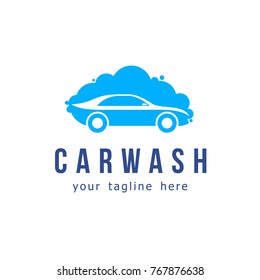 Car wash vector logo design. 