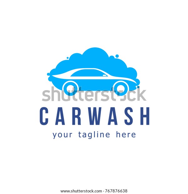 Car wash vector logo design.
