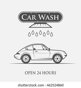 car wash - vintage style.