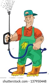 car washe - cartoon