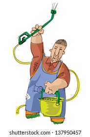 car washe - cartoon