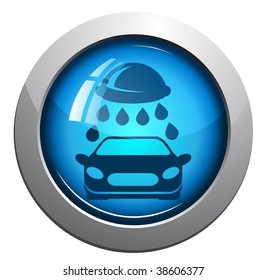 car washer, vector icon