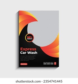 Car Washing Business Flyer Template Design