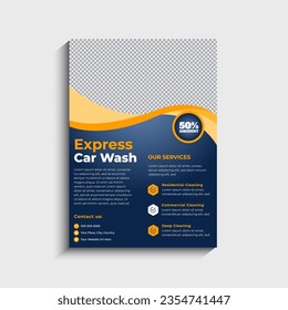 Car Washing Business Flyer Template Design