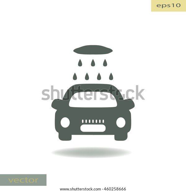 Car washing icon, vector
design