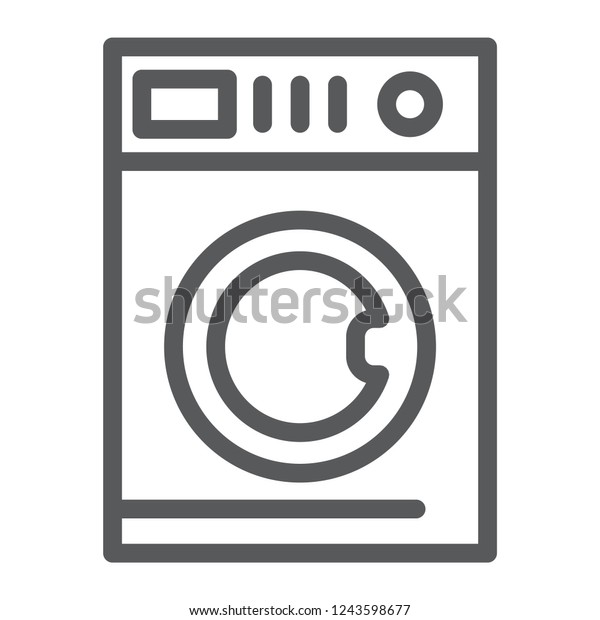Car washing line icon, laundry and clean, washing\
machine sign, vector graphics, a linear pattern on a white\
background, eps 10.