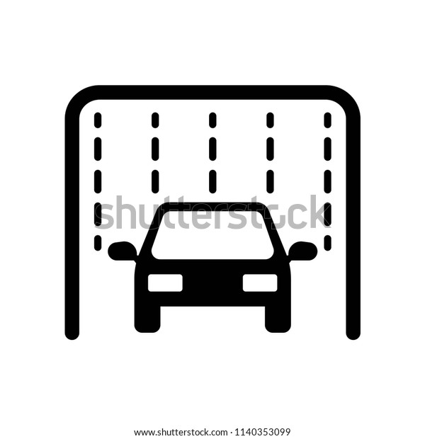 Car Washing Machine icon vector icon. Simple\
element illustration. Car Washing Machine symbol design. Can be\
used for web and mobile.