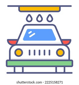 car washing Modern concepts design, Premium quality vector illustration concept. Vector symbol.