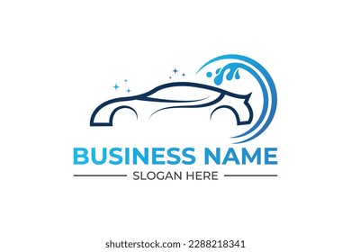 car washing pressure power soft wash cleaning automotive auto detailing and mobile detailing logo
