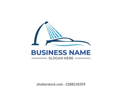 car washing pressure power soft wash cleaning automotive auto detailing and mobile detailing logo