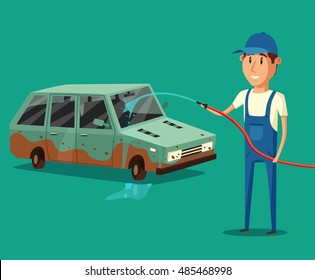 1,261 Guy washing car Images, Stock Photos & Vectors | Shutterstock