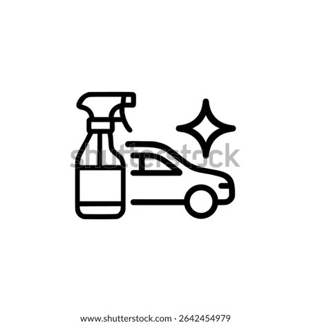 car wax outline icon or car wax label vector isolated. Best car polish icon for websites, apps, or product relate about car wax.