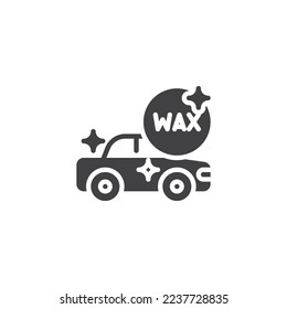 Car wax vector icon. filled flat sign for mobile concept and web design. Car polish wax glyph icon. Symbol, logo illustration. Vector graphics