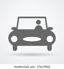 Car web icon vector illustration.