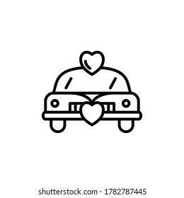 Car wedding icon outline style for your design