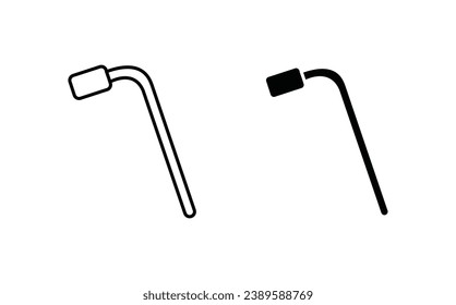 car wheel brace vector icon set. vector illustration