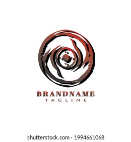 diseño de logotipo de concepto de rueda de coche icono de caricatura ilustración vectorial moderna
