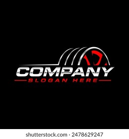 car wheel fire racing emblems logo template isolated