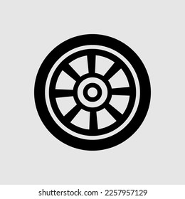 Car Wheel flat vector icon. trendy style illustration on white background..eps