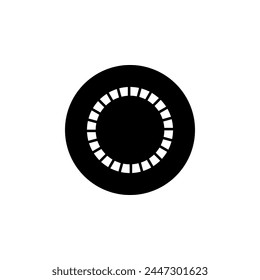 Car Wheel flat vector icon. Simple solid symbol isolated on white background