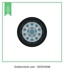 Car wheel icon