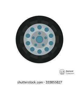 Car wheel icon