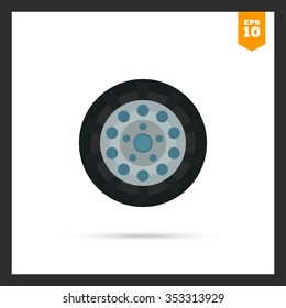 Car wheel icon