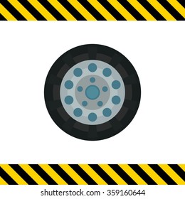 Car wheel icon