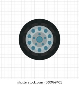 Car wheel icon