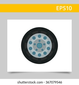 Car wheel icon