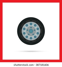 Car wheel icon