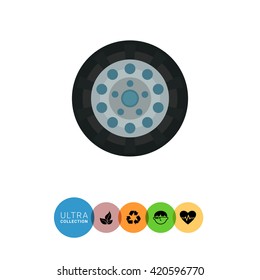 Car wheel icon