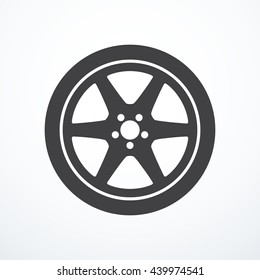 Car wheel icon