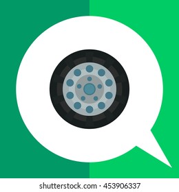 Car wheel icon