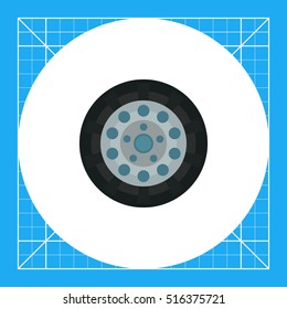 Car wheel icon