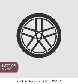 Car wheel icon