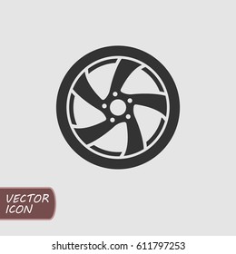 Car wheel icon