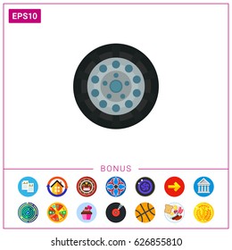 Car wheel icon