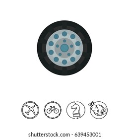 Car wheel icon
