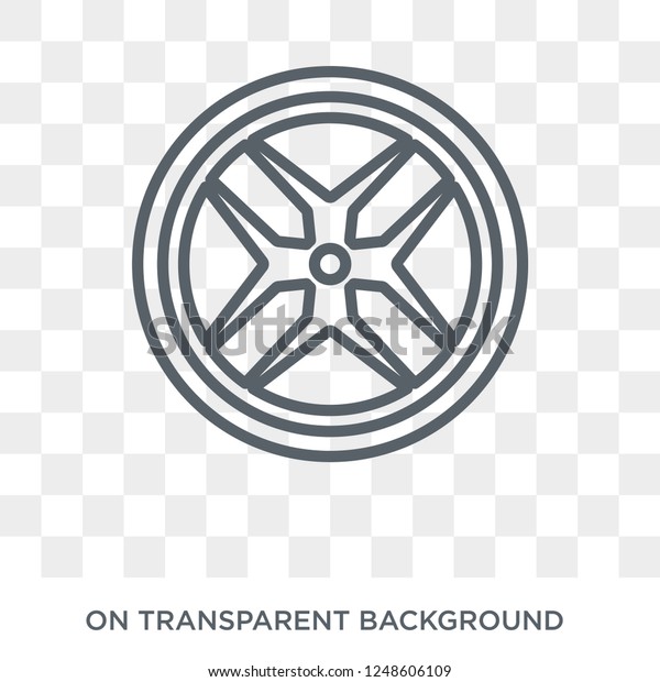 car wheel icon. car wheel design concept from\
 collection. Simple element vector illustration on transparent\
background.