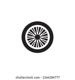 Car wheel icon design template vector isolated