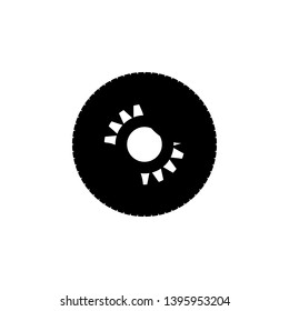 car wheel icon sign signifier vector