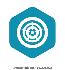 Car wheel icon in simple style on a white background vector illustration