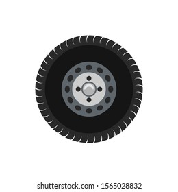 car wheel icon trendy flat design