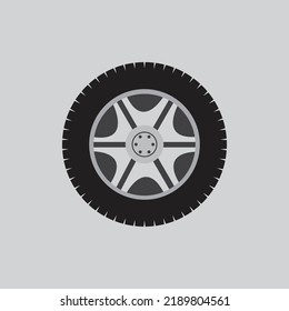 car wheel icon trendy flat design