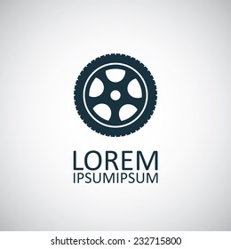 Car Wheel Icon Vector