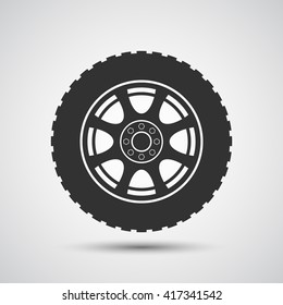 Car wheel icon - Vector