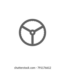 Car wheel icon vector