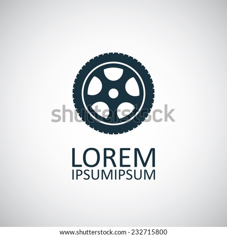 car wheel Icon Vector